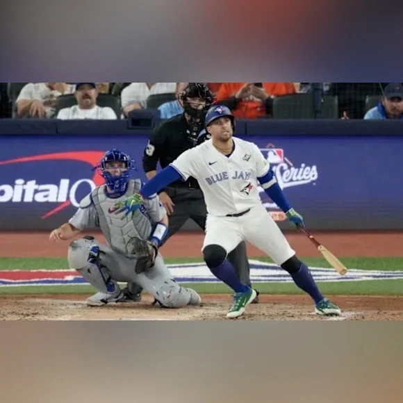 Nike Authentic Toronto Blue Jays George Springer World Series 2025 Jersey Mens L - Picture 2 of 6